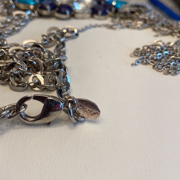 Chico’s Statement Crystal Tassel necklace NWOT - Picture 5 of 10
